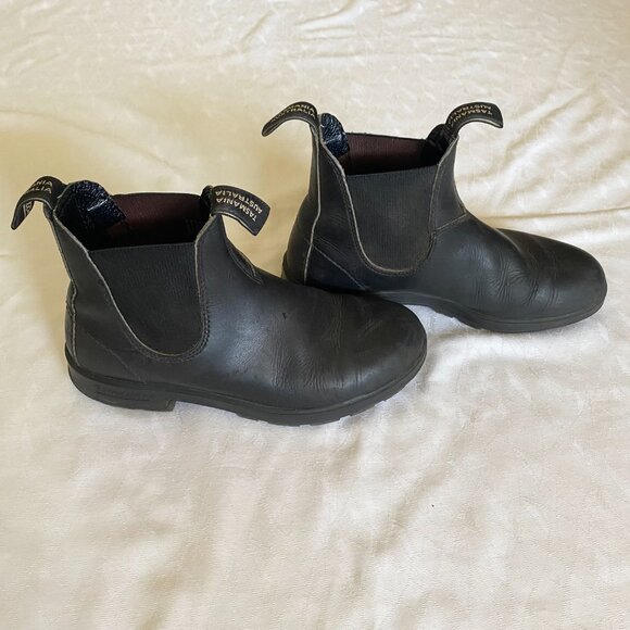 Blundstone Chelsea Boots Womens 8 AU 5 Black Leather Pull On - Picture 3 of 11